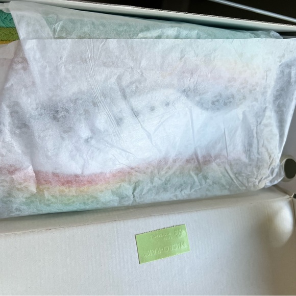 Superga 2790 White with rainbow trim platform shoe - Picture 7 of 9